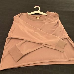 Blush pink cropped sweater